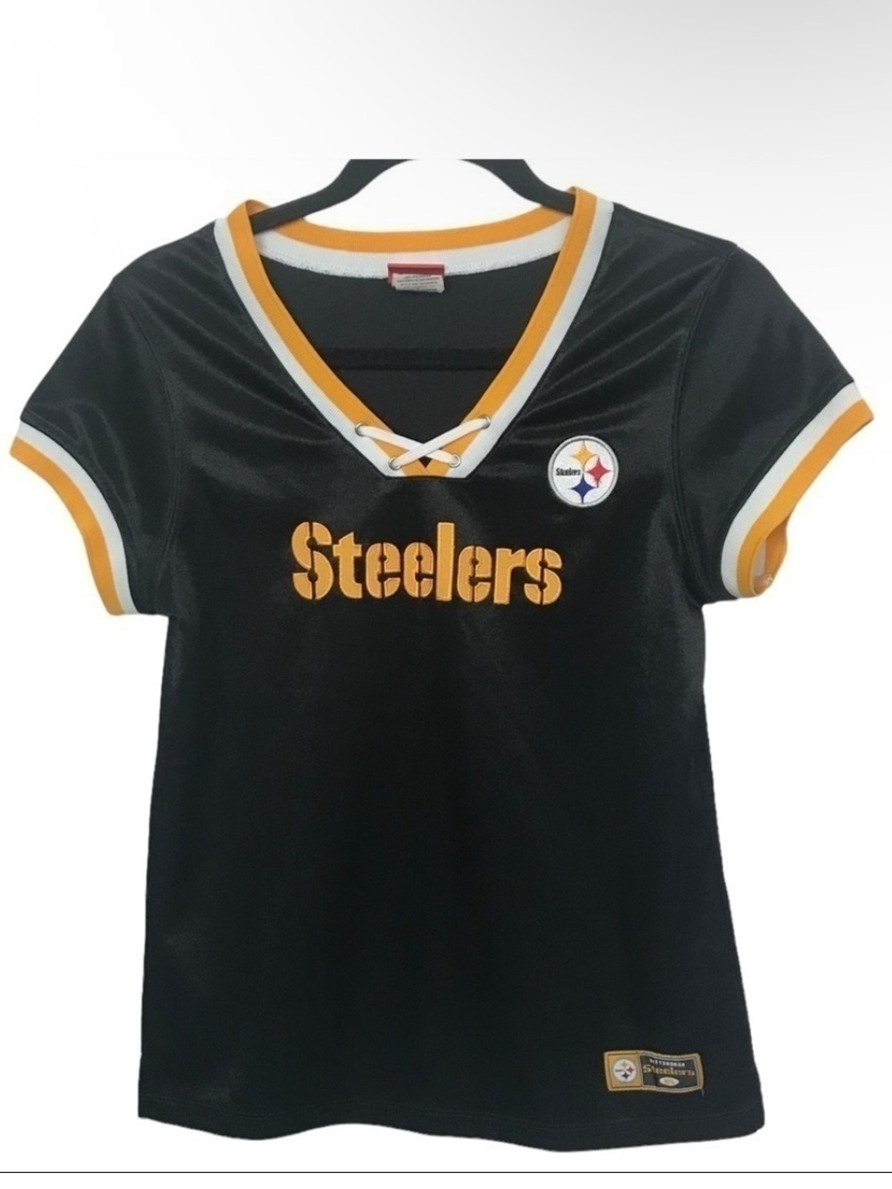 NFL For Her Steelers Short Sleeve Shirt Large